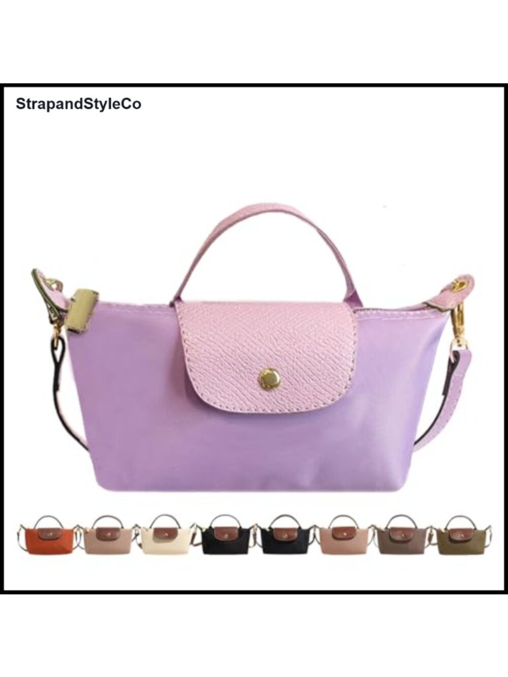 Mini Crossbody Bag Colorblock Messenger Purse Adjustable Strap Women